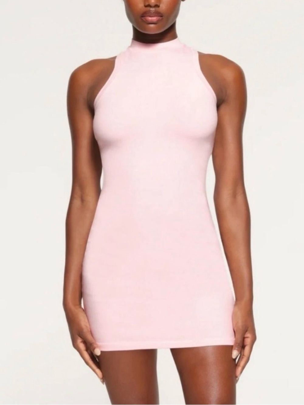 Skims tank top “new vintage” mini dress, cherry blossom light pink size small, S